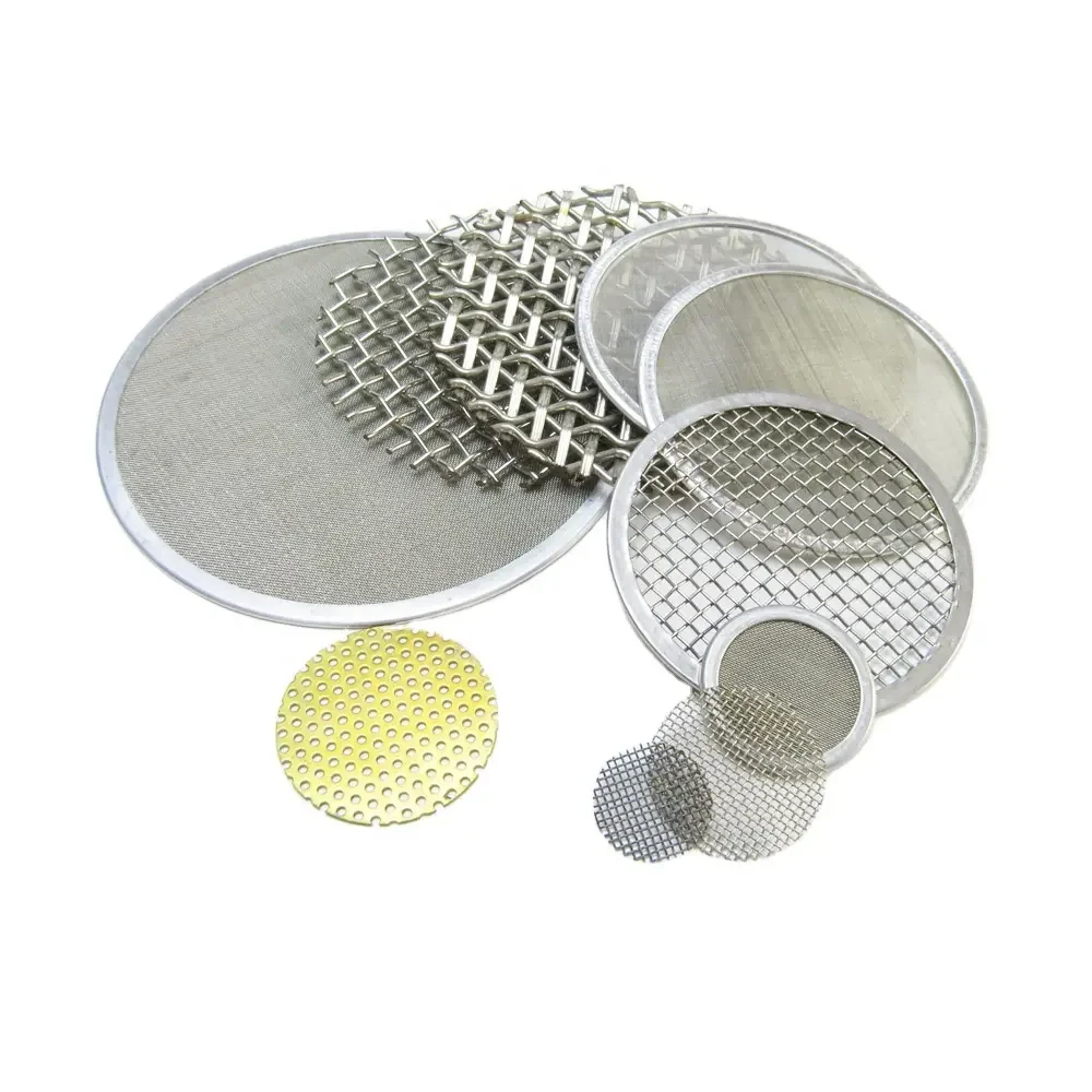Customized Shape 2 5 8 20 50 100 200 300 Mesh High precision stainless steel woven wire mesh round filter screen disc