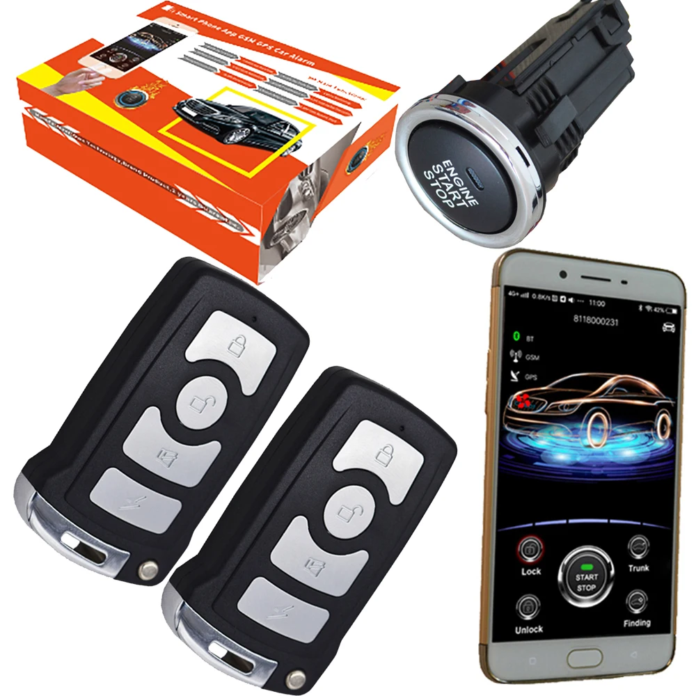 Gsm gps smart pke удаленного двигатели для автомобиля Стартер start stop Автозапуск системы сигнализации