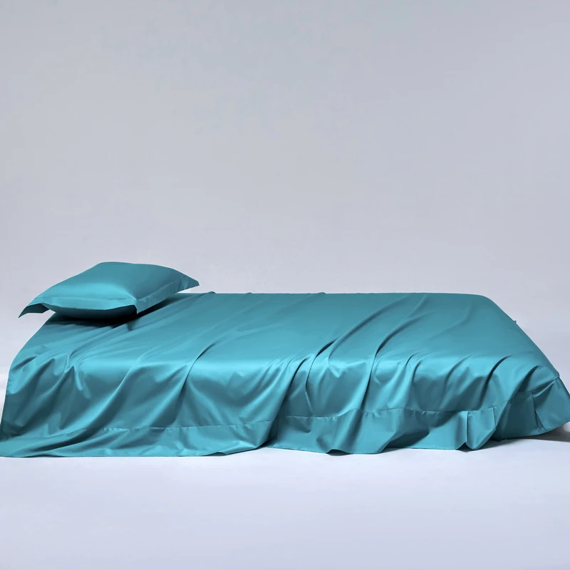 High Quality Bedding Sheet Set 100s Long Staple Cotton Bed Linens 3pcs Top Sheet + Pillowcase Home Hotel  Silky Bedclothes