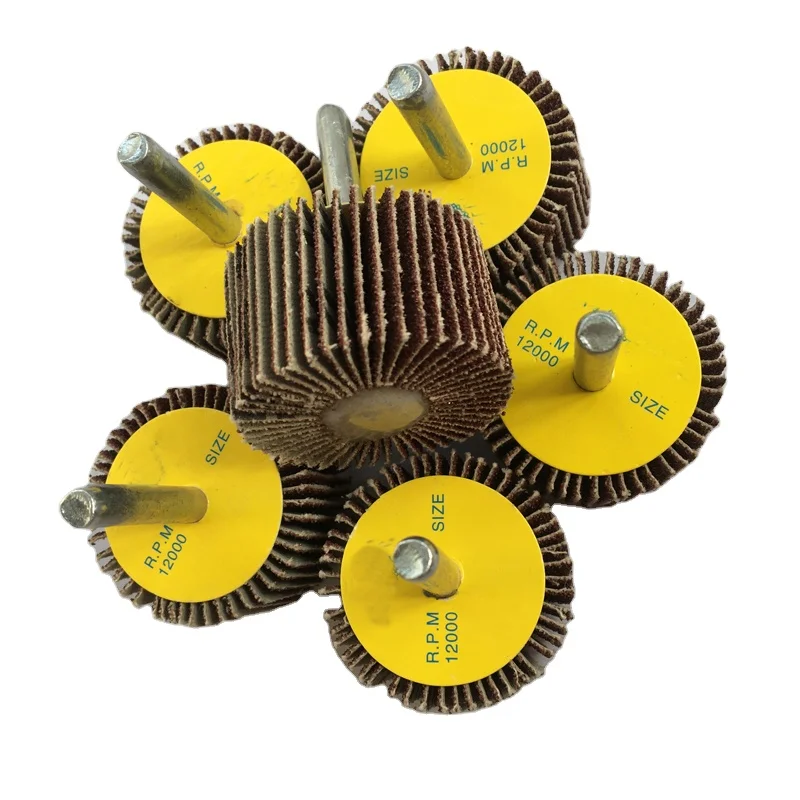 Klingspor sanding cloth abrasives flap wheels with shaft for stainless steel