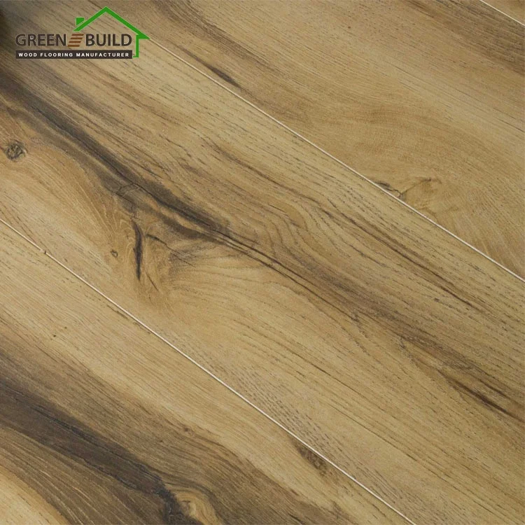 Best Price 12mm AC3 Light Brown Waved Floating Water-resistant Indoor Laminate Flooring
