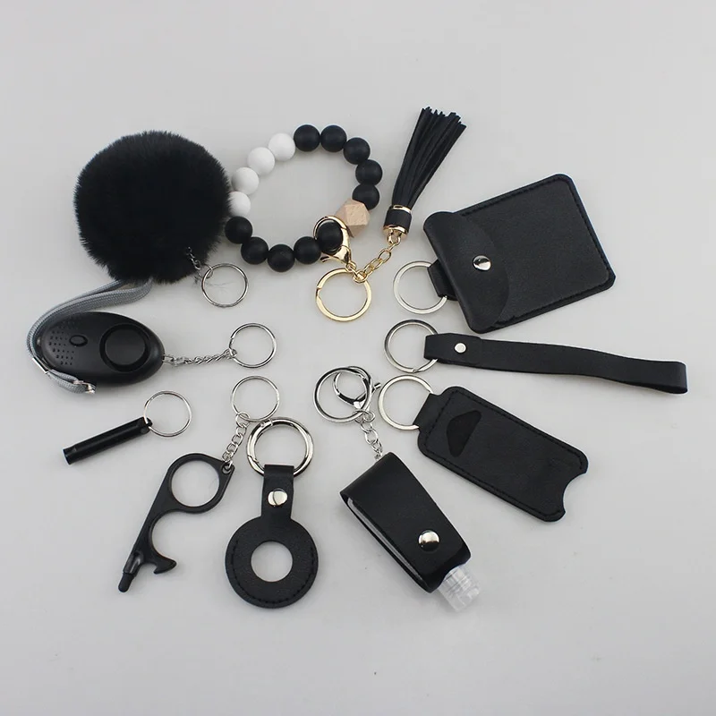 Wholesale New Product Gift Self Defense Keychain Set Products Safety For Woman Self Defence Keychain Supplies