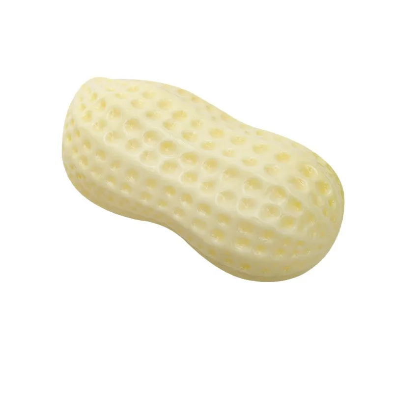 Pet Interactive Playing Funny Peanut Shape Dog Squeaky Sound Puppy Molar Bite Cleaning Teeth Pet Chew Toys