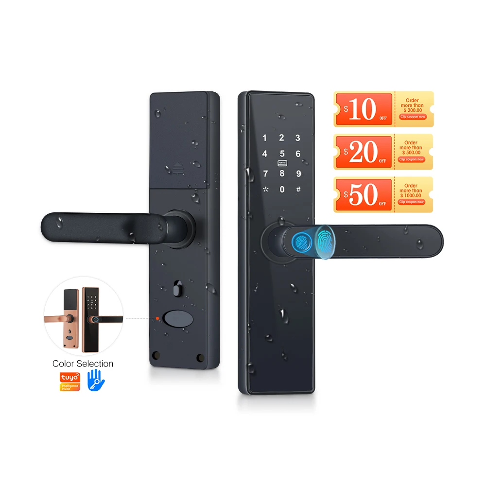 Wholesale High Quality Hot Selling Smart RFID Card Home Door Lock Electric Smart Lock Turkey fingerprint lock