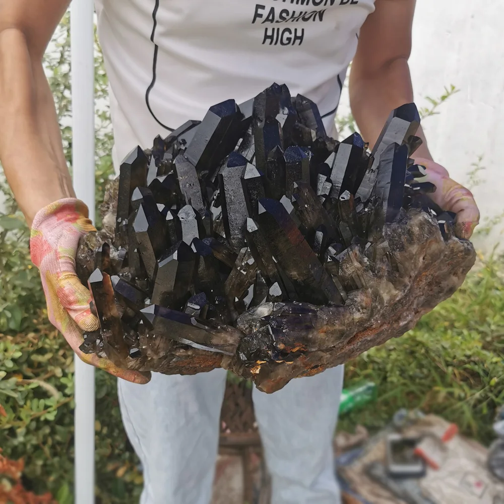 Wholesale large Citrine Smoky Quartz Cluster Natural Citrine Cluster For Decoration