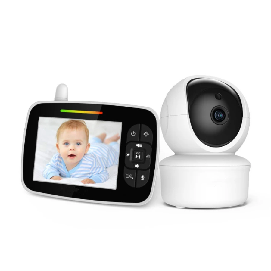New upgrade 3.5 inch Wireless Video Baby Monitor Night Light portable Baby Nanny Security Camera IR LED Night Vision Babyphone