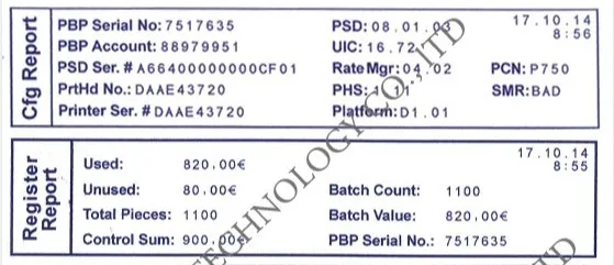 Inktpatroon met blauwe inkt (DPM) voor Quadient Neopost frankeermachine IS-480/iX-7 (BE_I950823)