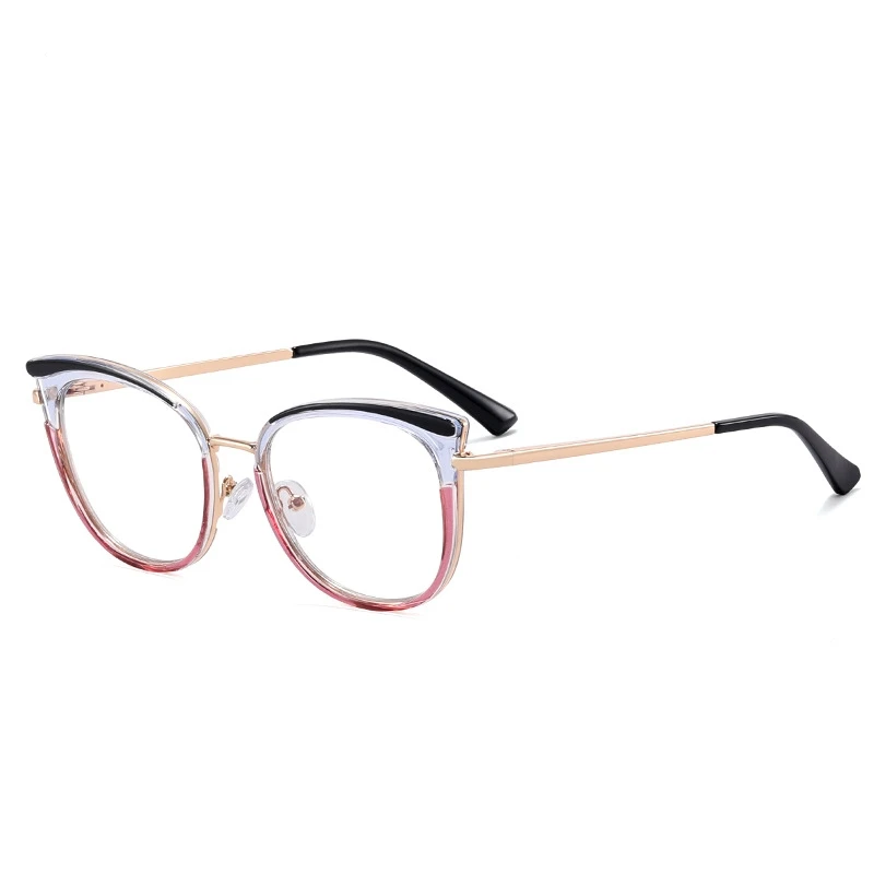82185 Wholesale New Fashion High Quality Women Blue Ray Eyeglasses Frame Luxury Men TR90 Round Anti Blue Light Women Glasses