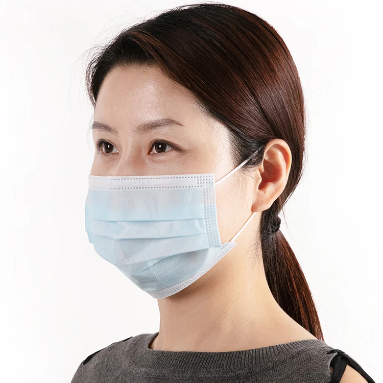 3 Ply Non Woven Disposable Medical Protective Face Mask