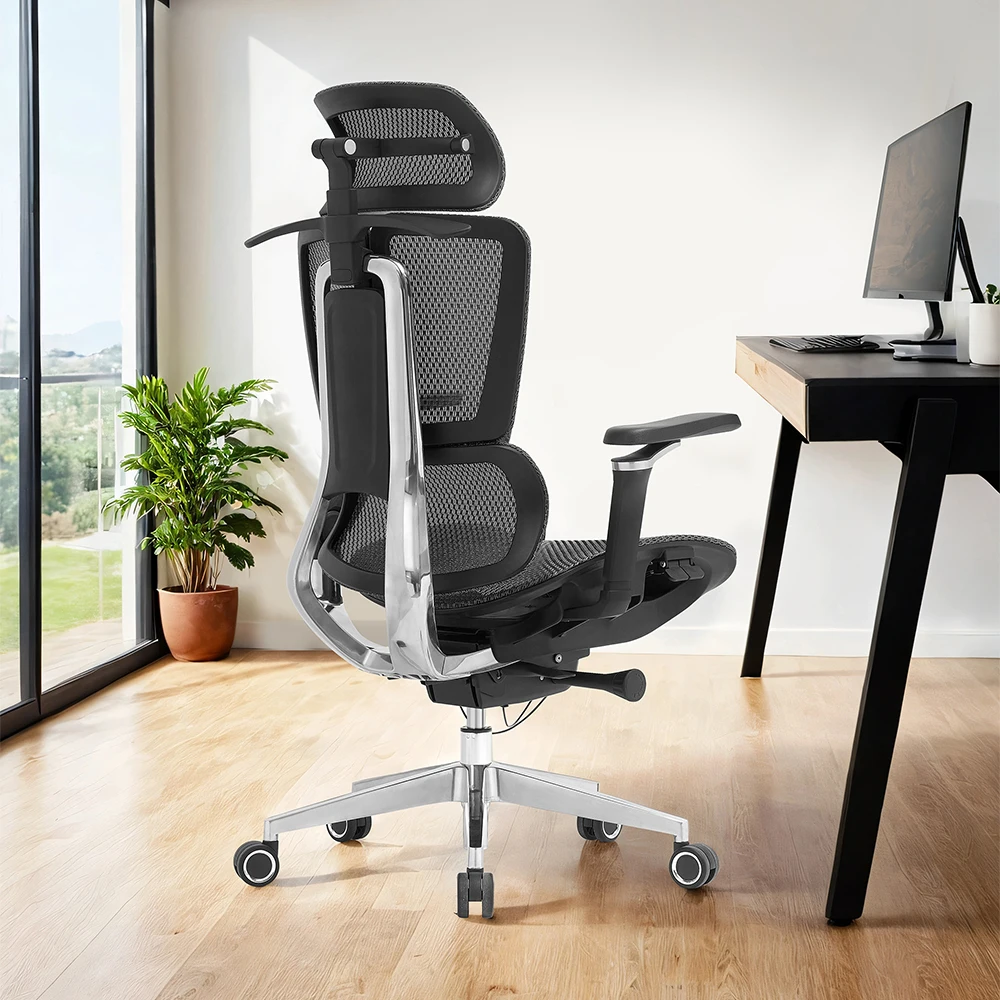 Китай silla de oficina с высокой спинкой современный регулируемый роскошный Исполнительный эргономичный поворотный полный сетчатый Офисный Компьютерный стол стул босса