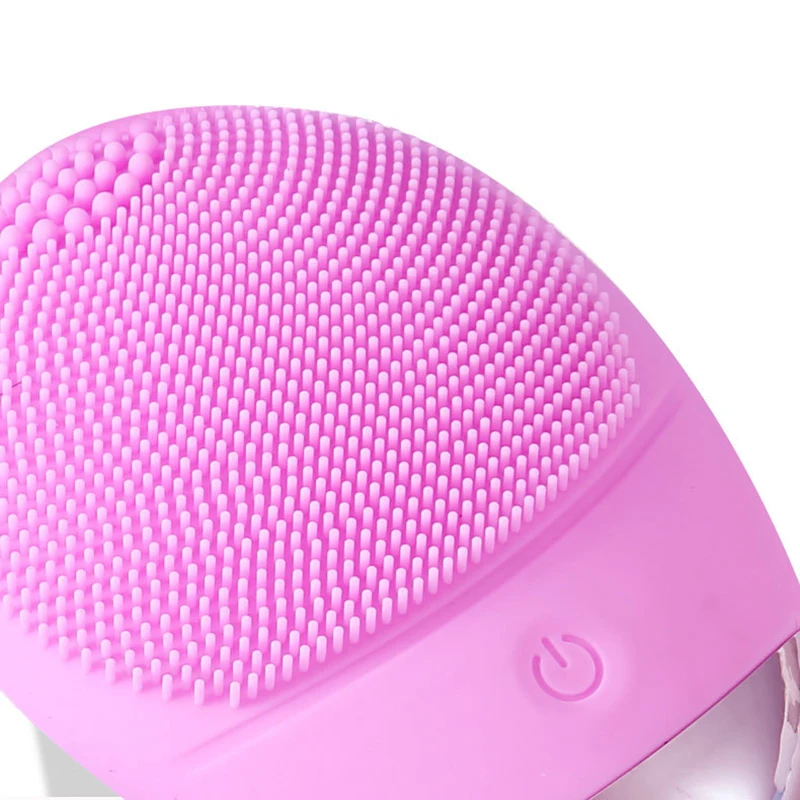 Waterproof Silicone Ultrasonic Electric Face Cleanser and Massager Sonic Facial Cleansing Brush 3 in 1 Facial Beauty Equipment