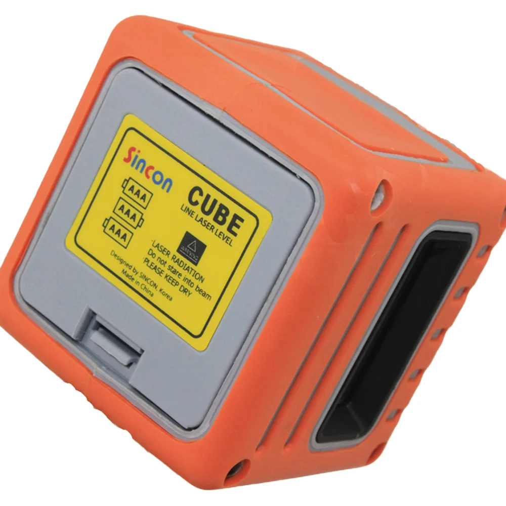 Professional Manufacturer CUBE-3 Continuous Working 5 Hours Multipurpose Red Battery Powered Cross Line Laser Level