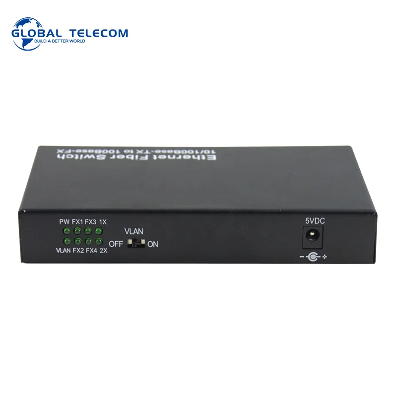 Трансивер 10/100 Мбит/с 4 SC 2RJ45 Lan порт медиаконвертер одно волокно 20 км оптический переключатель PCBA