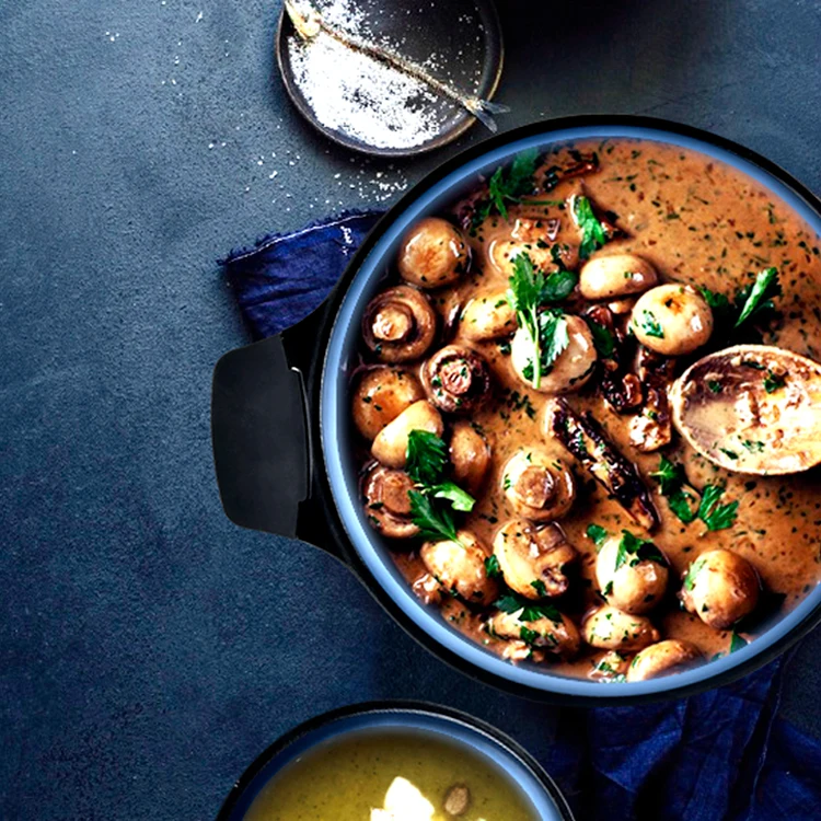 Wholesale 28cm Nonstick Cookware Set Die Cast Aluminum Cooking Pots And Pans Non-stick Casserole Sauce Pan With Glass Lid