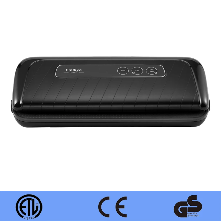 High Performance Vacuum Sealer Machine - Designed for Food Preservation and Sous Vide Emiliya Best Price Amazon E5500-C Black