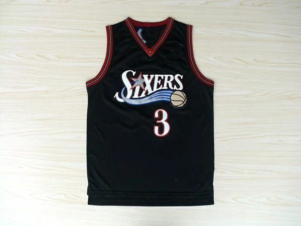 
Iverson black and white basketball jerseys, Iverson No. 3 Hoyas jerseys, Iverson Georgetown University basketball jerseys 