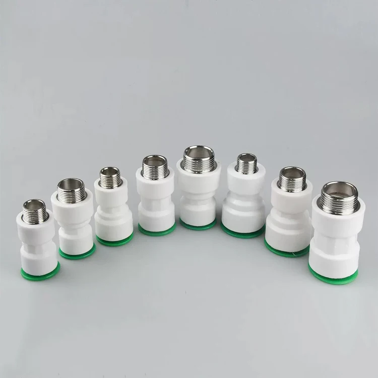 PPR Plastic Connector Stainless Steel Male Thread Push in Type Quick Connection Water Tube Fitting