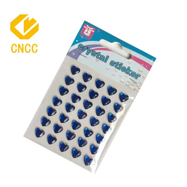 custom black blue single star diamond makeup face eye 4mm star crystal jewelry stickers