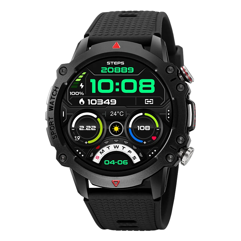 SKMEI S243 Luxury Fashion Smart Watch Man Full Fitness IP67 Waterproof Heart Rate Blood Pressure Monitor Smart Watches