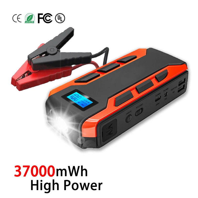 12V high power automotive emergency start power supply  2000A Peak Car Jump Starter  with wireless charging
