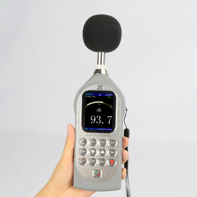 AWA6228+ Noise decibel meter sound level meter 20-142dB the oct analysis class 1 noise analyzer sound spectrum analyzer