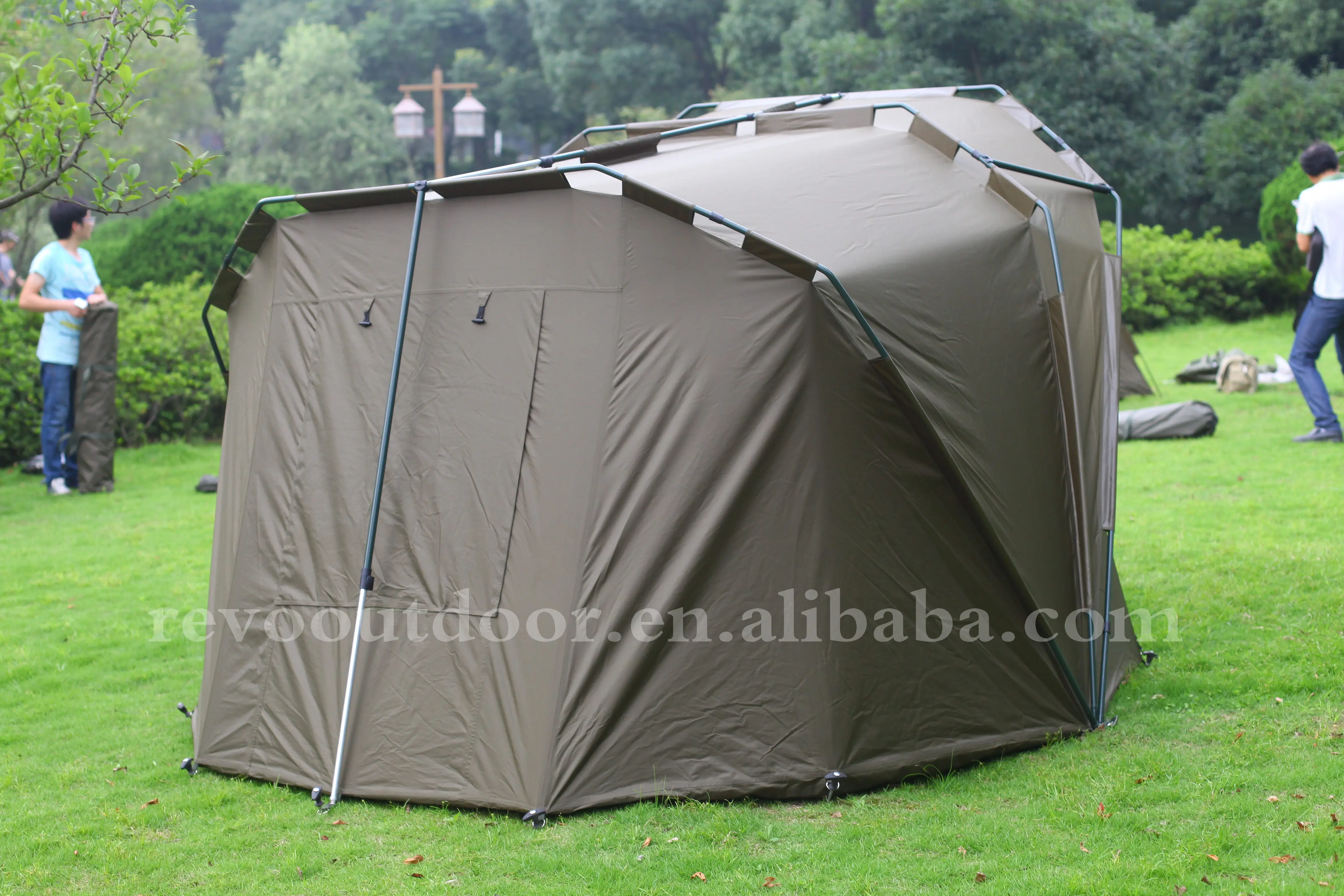 
Carp Fishing Tent Big Space Aluminum Poles 2 Rib Frame Winterskin Heavy Duty Waterproof Fishing Bivvy Bivvy carp 