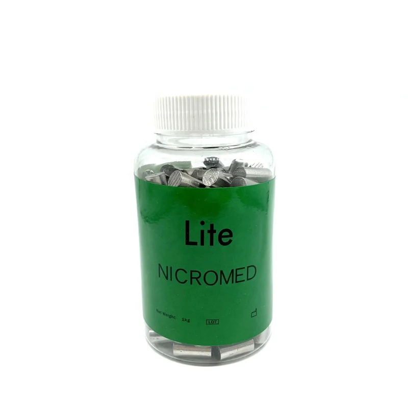 1000g Lite NICROMED  Without Beryllium Nickel Chromium Castingl alloys Dental Metal Alloy For Ceramic