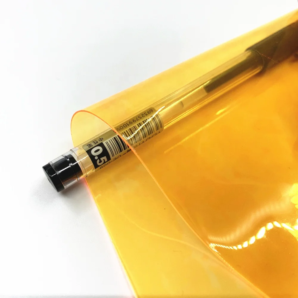 0.5mm thickness transparent clear colorful TPU films for making the clothes and bags