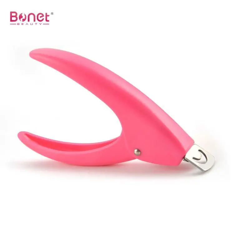 Professional Stainless Steel U-shaped Nail Extension Edge Clipper Acrylic False Nail Tip Cutter Cut Nail