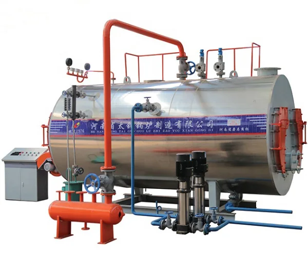 TAIGUO WNS 1 to 20 Ton Industrial Fire Tube Natural Gas Diesel Heavy Oil Lpg system Fired Steam Boiler For Sale