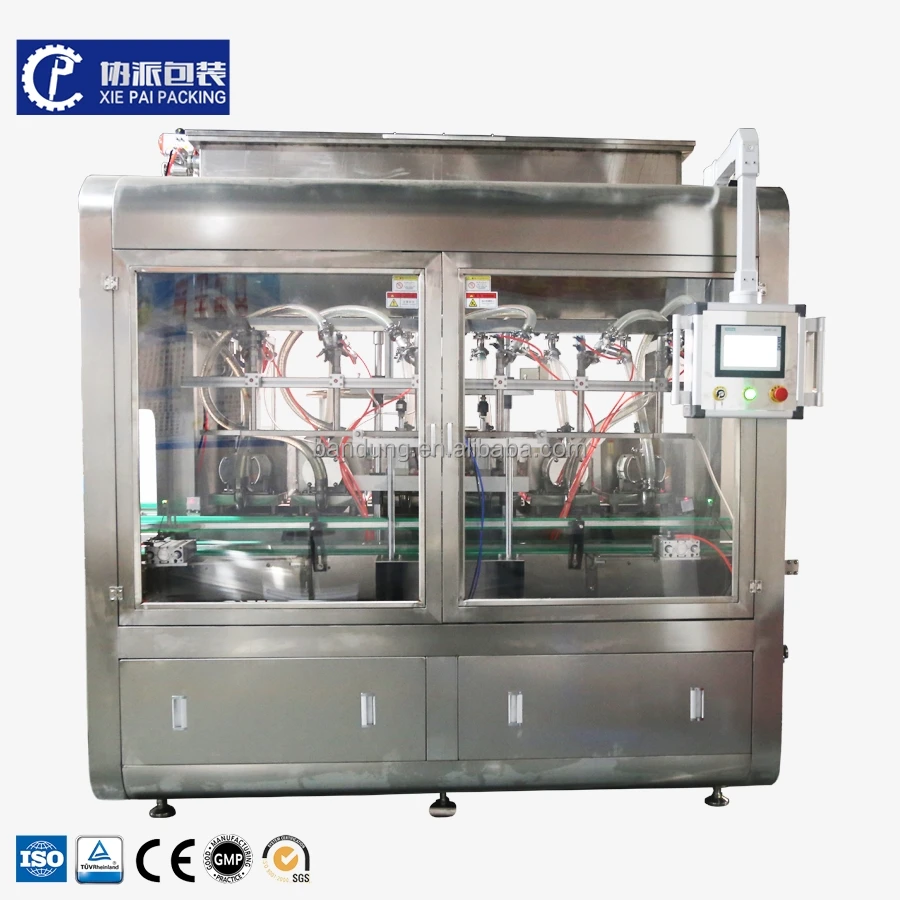 Automatic Piston Pump Sugar Body Scrub Bottle Rotor Pump Filling Machine