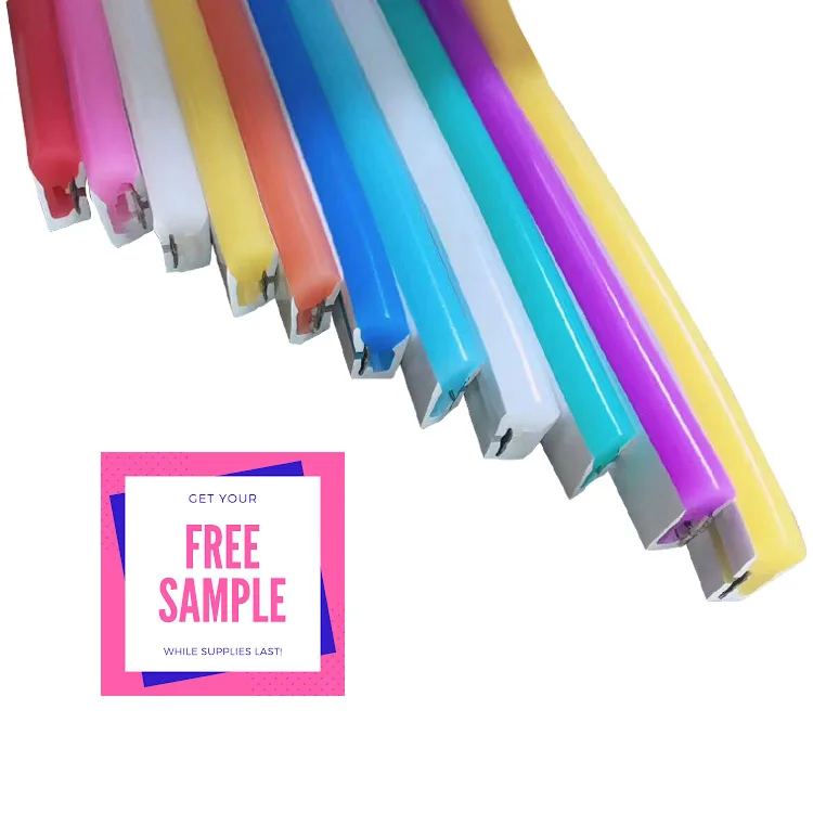 Flexible silicone tube 6*12mm waterproof IP65 12V 1cm cutting signage neon indoor outdoor decoration Led Flex Neon