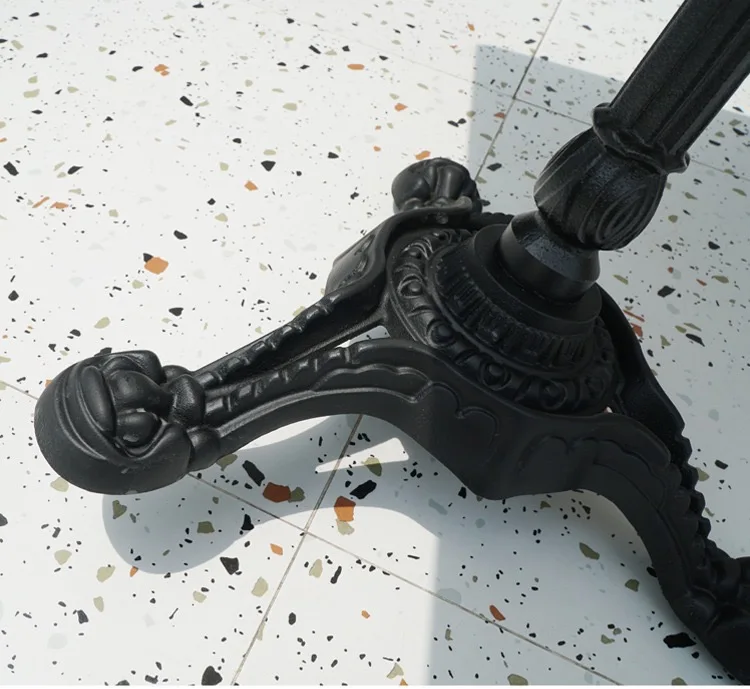 Diameter Bar Furniture Commercial Modern Table European and American Bistro Top Quality metal iron marble slate table