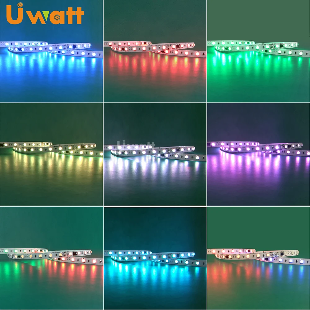 Full Dream Color Addressable Controller 60led/m 12V 24V RGB RGBW WS2811 LED Strip With Decoration
