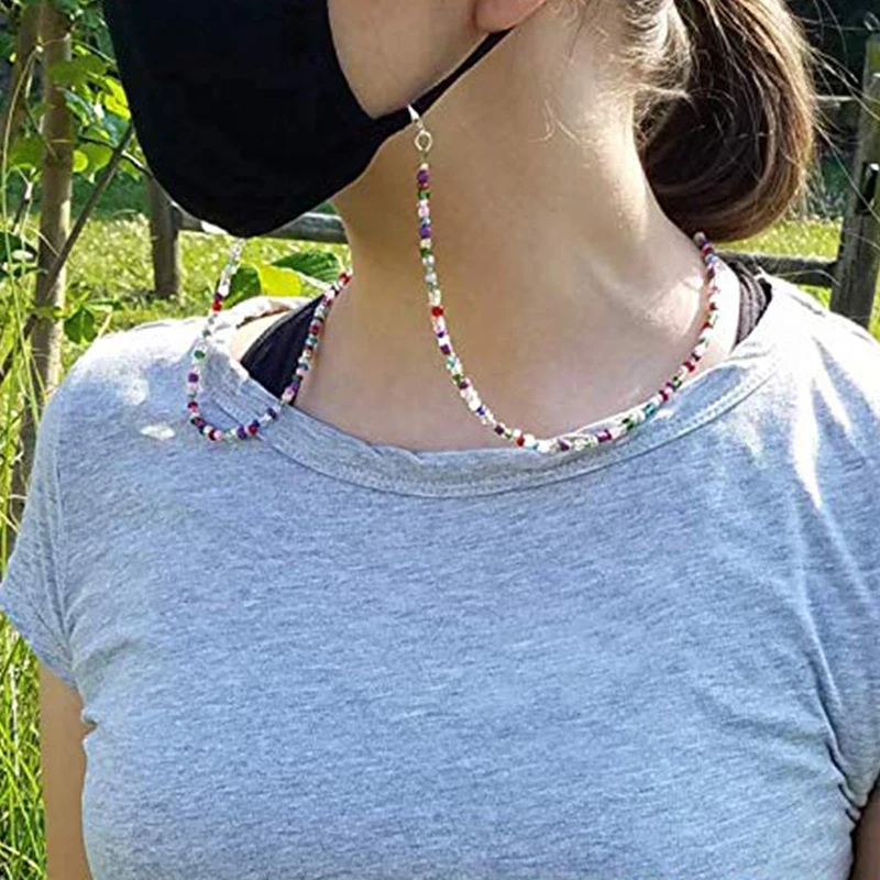 Newest Wholesale Colorful Beaded Eyewear Accessoriess Mask Chain For Eye Glasses