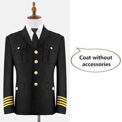 High Quality New Design Black Jacket Uniform Coat Supplier In Shenzhen Security Guard Uniforms