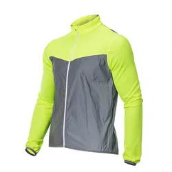Cycling Reflector Jacket Bike Men Windproof Breathable Women Outdoor Sports Reflective Clothes