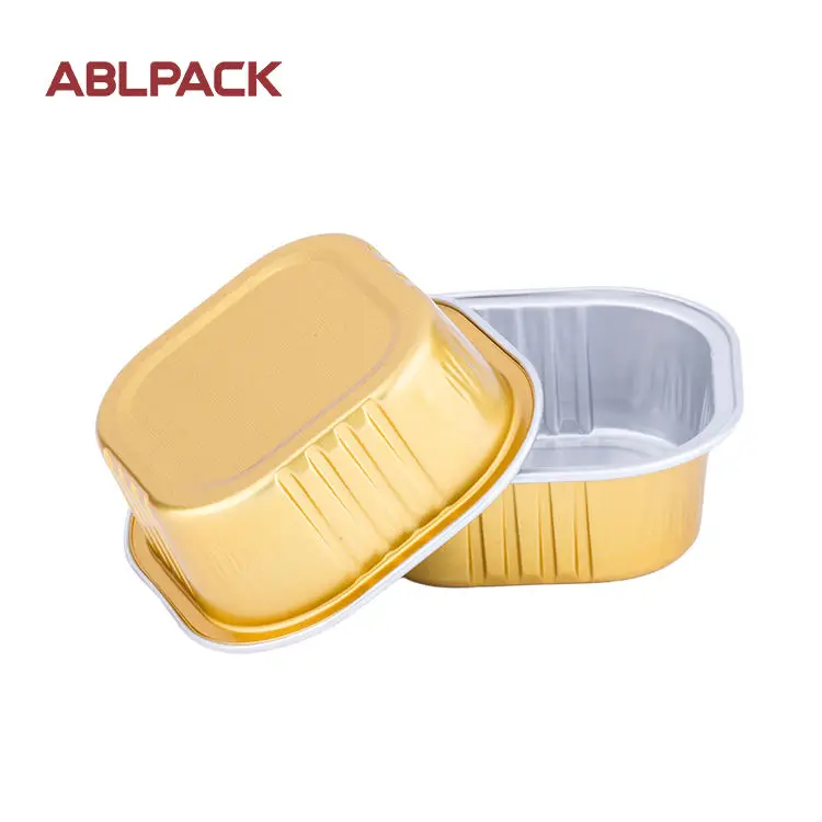 Factory supply Custom 50ml Foil Containers Aluminum Baking Egg Tart Pudding Aluminium Foil Food Containers For Airline
