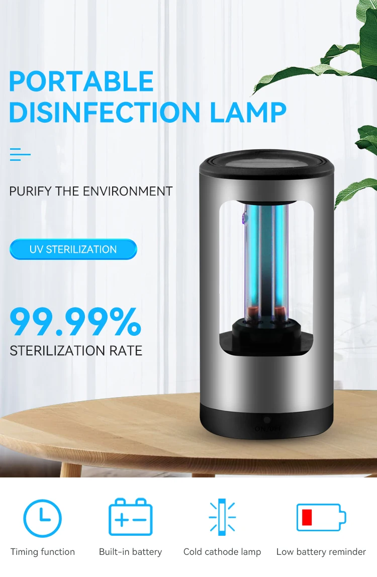 New product ideas 2022 Smart Home Lights Interior Cleaning uvc light disinfection 254 nm uv germicidal lamp