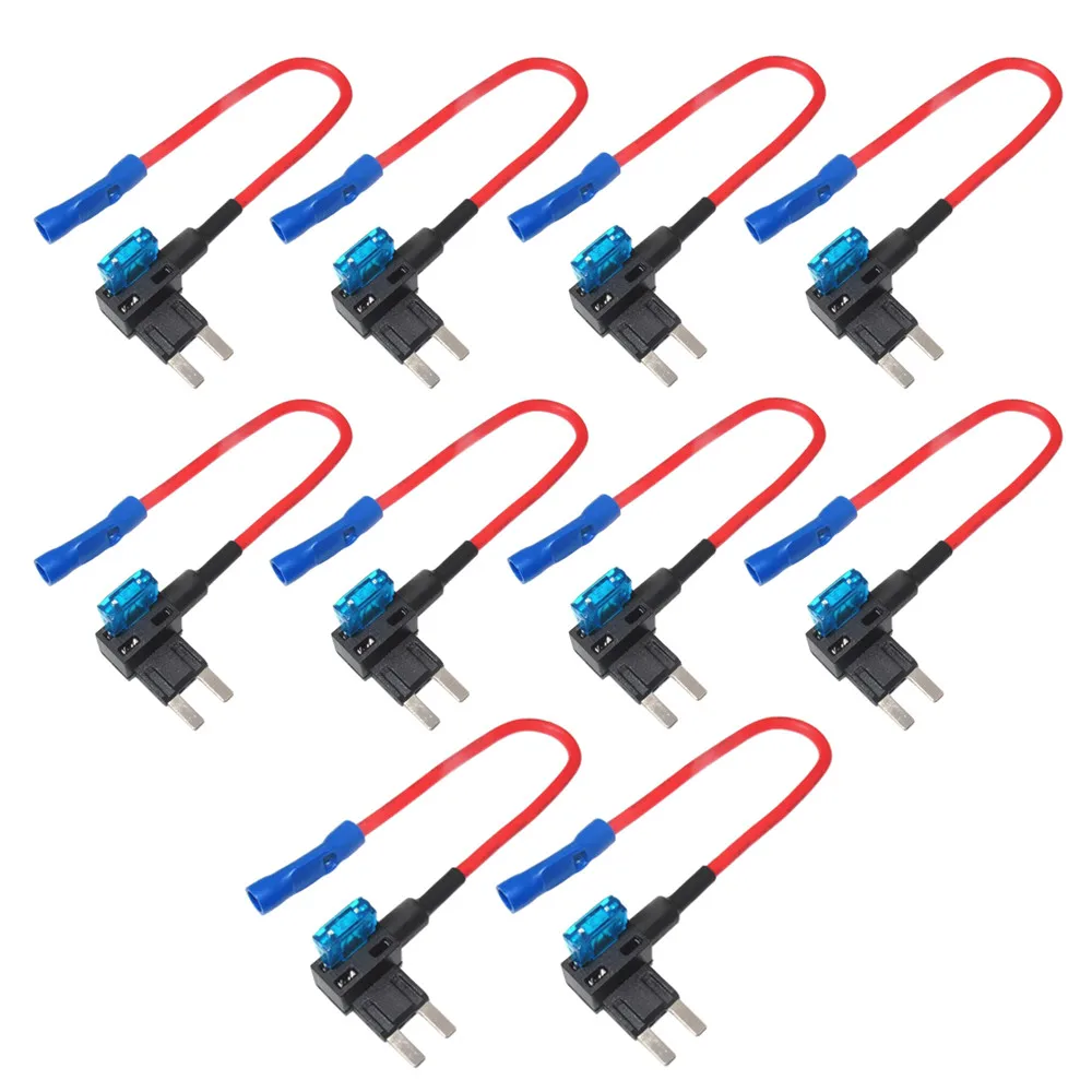  Упаковка из 10-12V автомобилей добавить-a-цепи предохранитель TAP Адаптер Мини ATM APM лезвие предохранителя Хо
