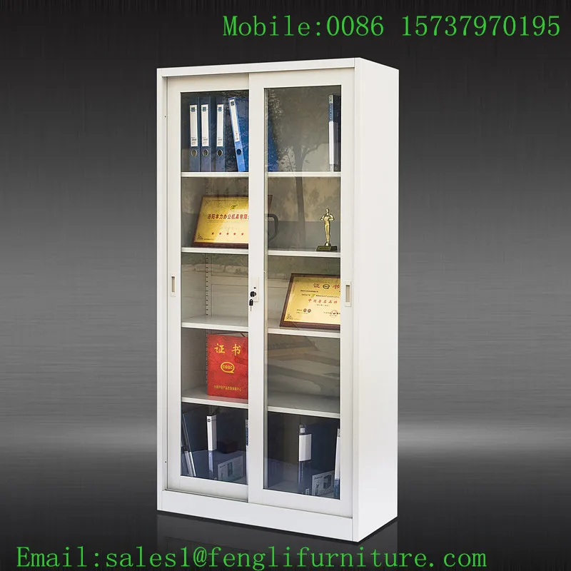 Hospital Medicine Storage Glass Door Metal Cupboard Steel Cabinet Locker