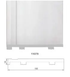 Polymer PS European style white skirting board plastic foam baseboard factory wholesale decoration spot plan