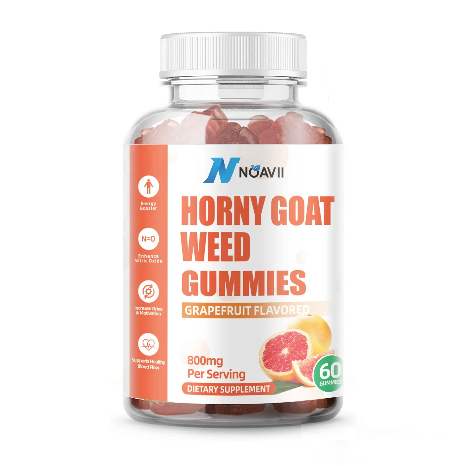 Potent Horny Goat Weed Gummies 800mg for Men&Women Epimedium Extract for Natural Energy Boost Performance Stamina&Drive