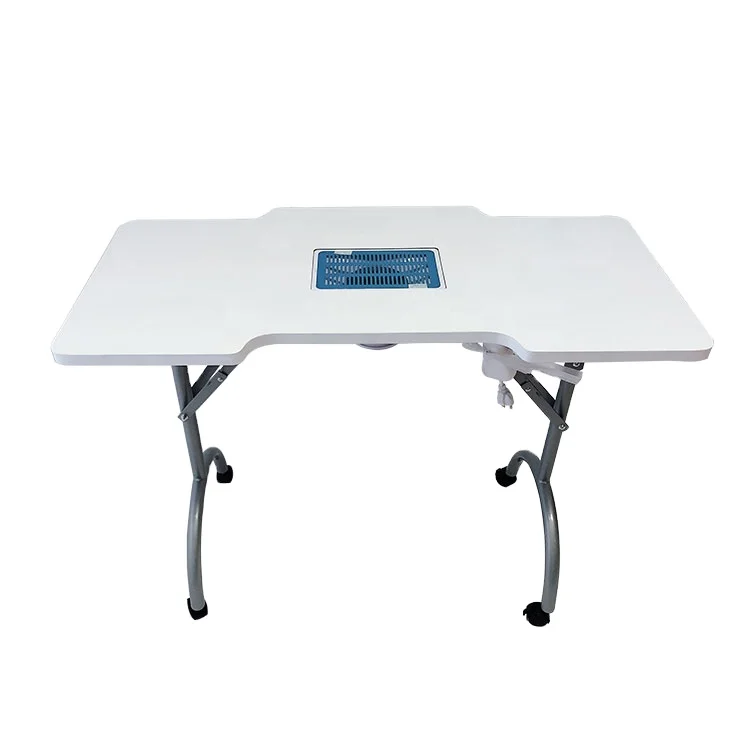 
Modern Design Portable Folding Salon Metal Steel Nail Service Manicure Tables 