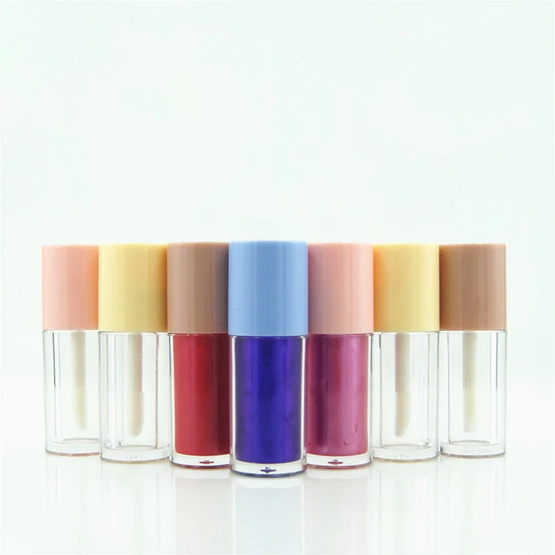 2 ml High-end Technology Manufacturing Personalized Mini Lip Gloss Tubes With Brush