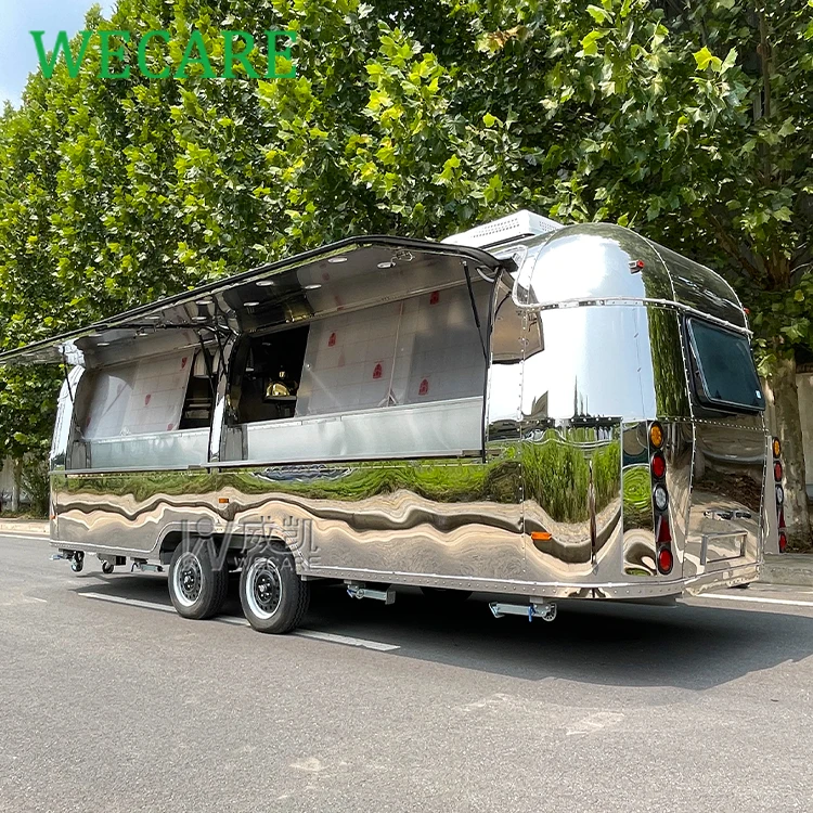WECARE Carritos De Comida Shawarm Bakery Coffee Truck Trailer Fully Equipped Restaurant Airstream Food Trucks for Sale in USA