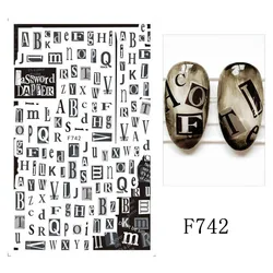 3D Nail Sticker Summer black butterfly Series Transfer Sticker nail decal DIY Nail Decoration
