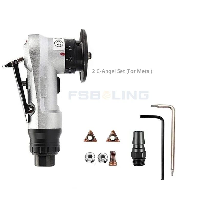 FSBOLING Portable pneumatic edger handheld for trimming and deburring