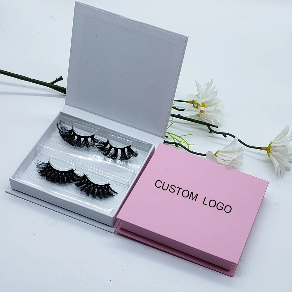 Zhuoyida Custom logo E-commerce flap Type book shape  Paper Luxury pink Press On Nail Packing Box magnetic