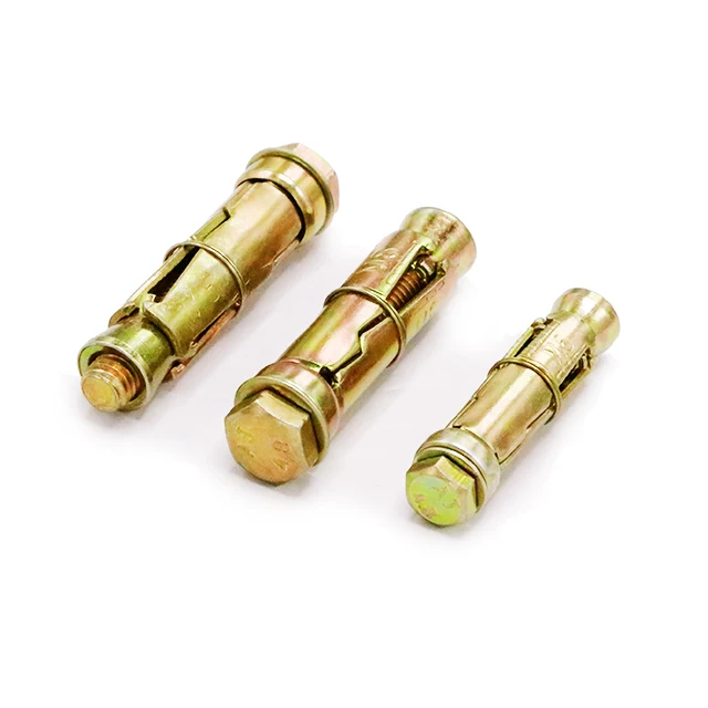 High Quality Factory Manufacture 3 Pieces Fixing Expansion Shield anchor with hex bolt